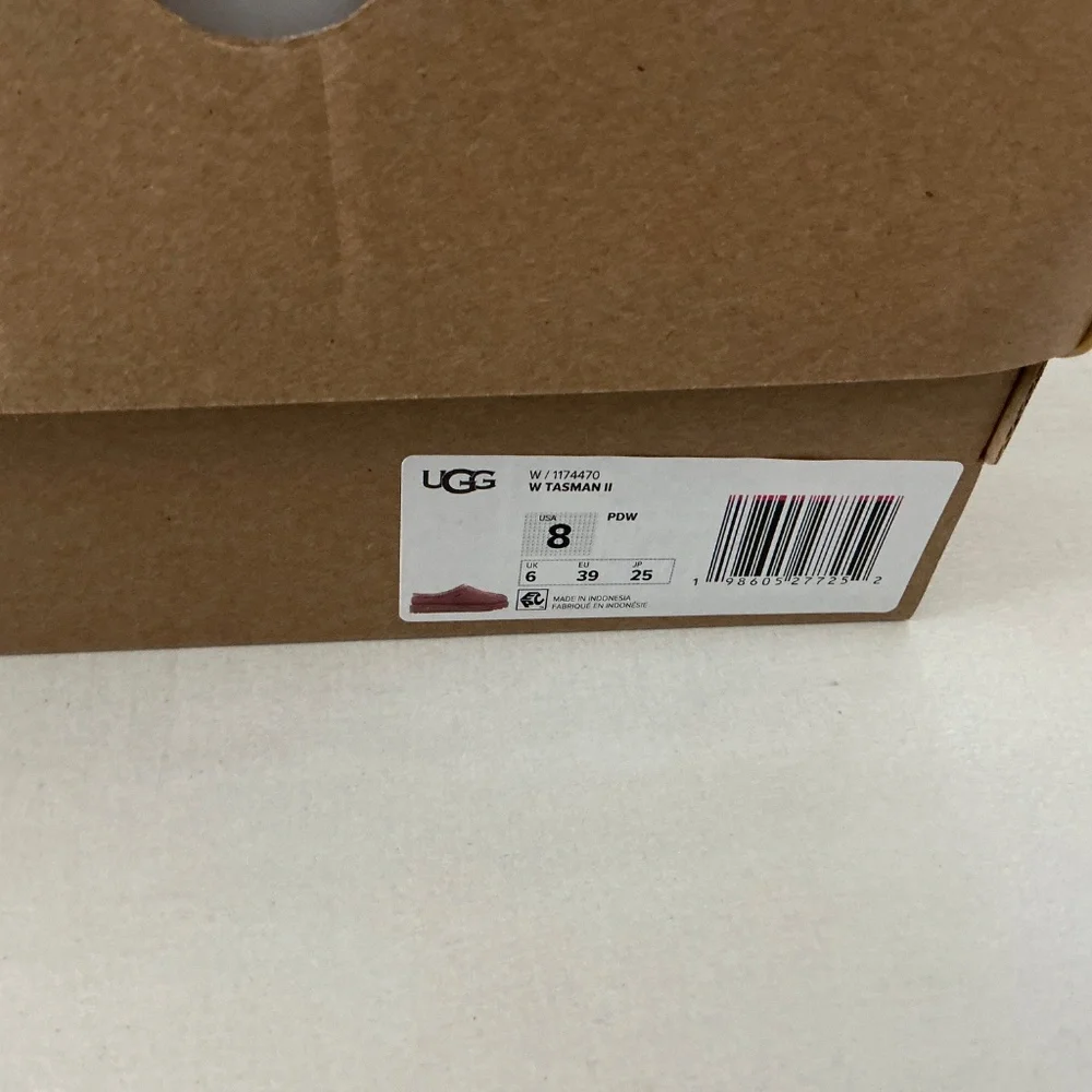 UGG TASMAN SLIPPERS PINK DAWN BRAND NEW IN ALL SIZES - Picture 5 of 7